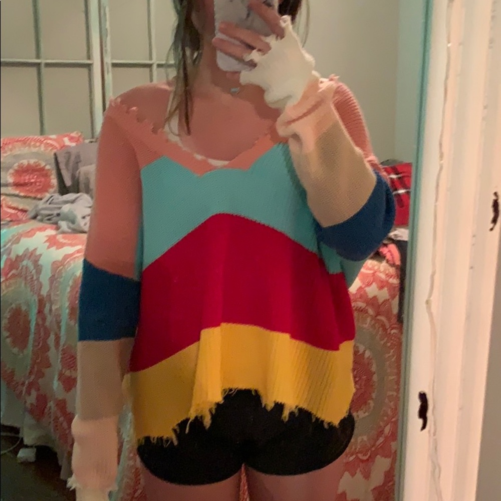 colorful sweater
